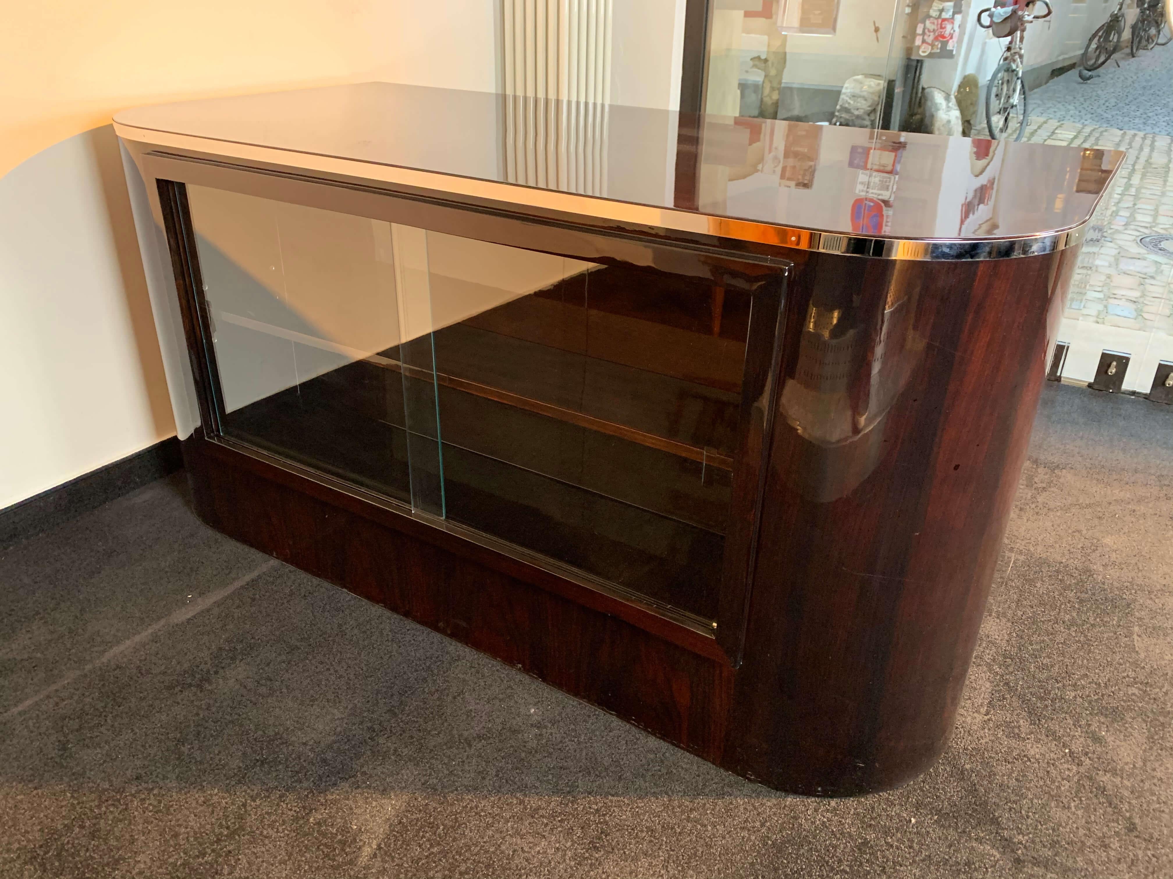 Lacquered Rosewood Desk by Erich Diekmann, Bauhaus, Germany, 1920s For Sale 7