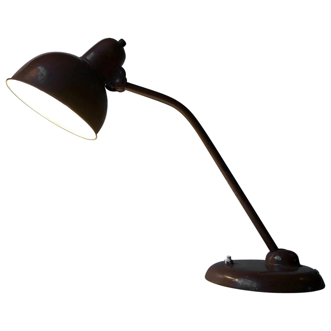 Lámpara de escritorio Bauhaus 6556 de Christian Dell para Kaiser Idell, años 30