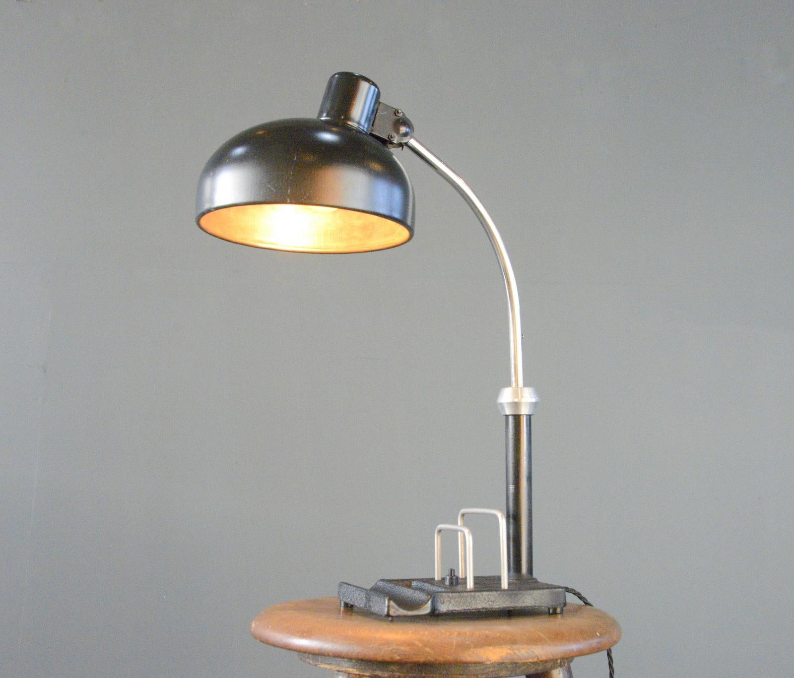 Bauhaus Desk Lamp By Christian Dell Circa 1920s For Sale 1