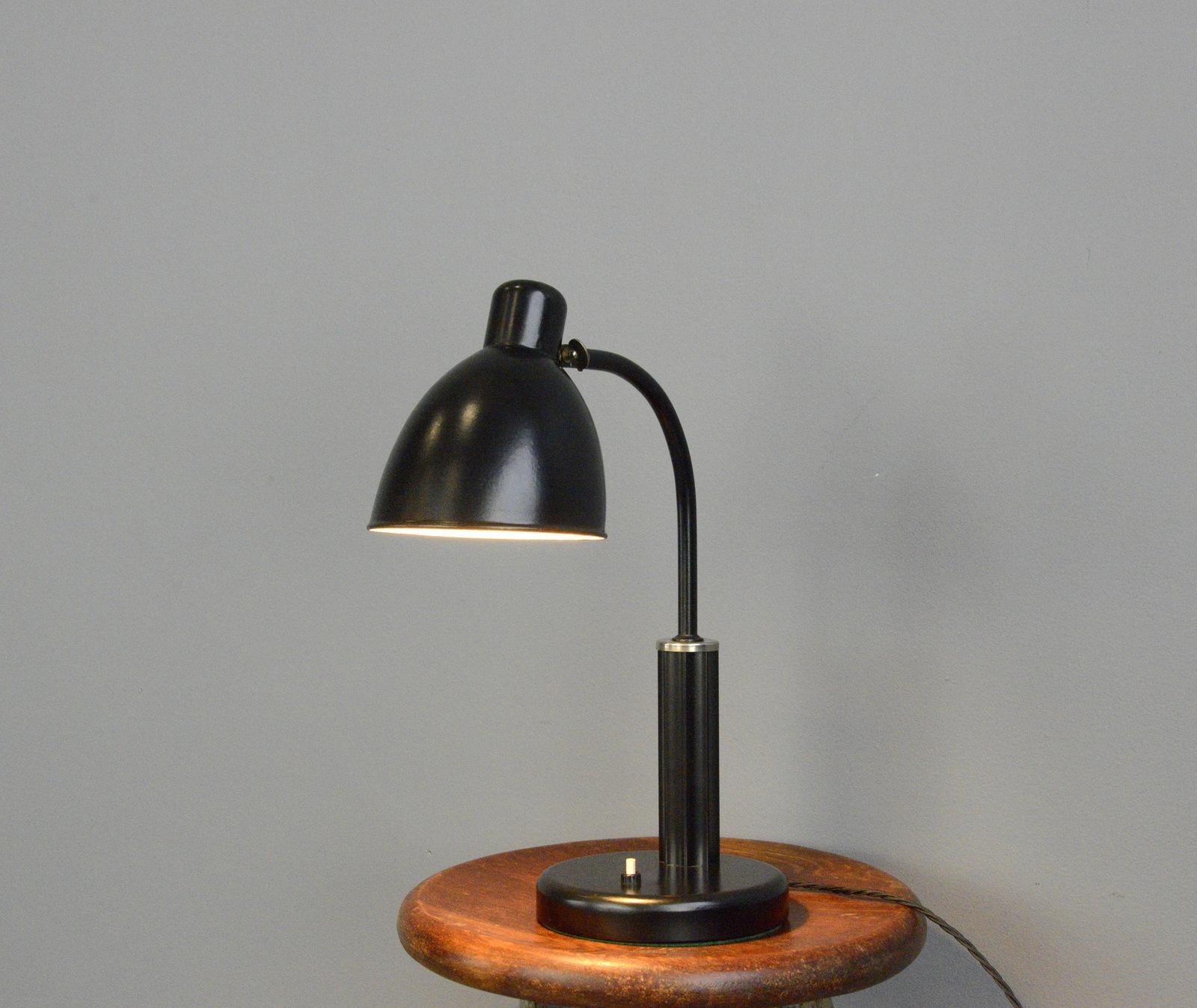 Bauhaus Desk Lamp by Molitor circa 1930s 3