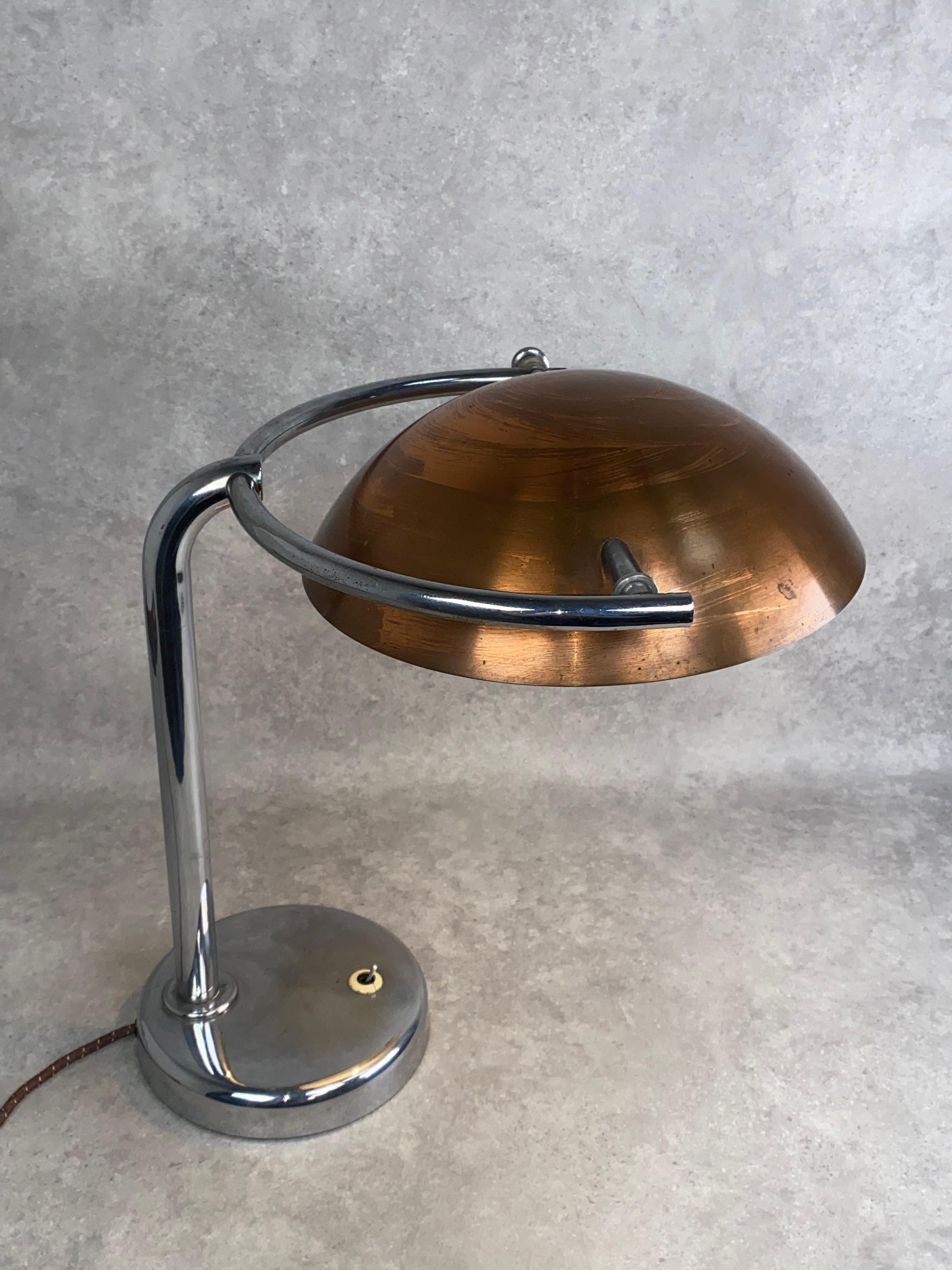 Czech Bauhaus desk lamp For Sale