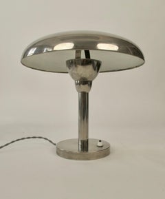Bauhaus Desk Lamp in Chrome from Czechoslovakia , 1930's