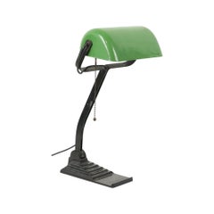 Bauhaus Desk Lamp Notary Lamp Erpe Model 52 Green Enamel