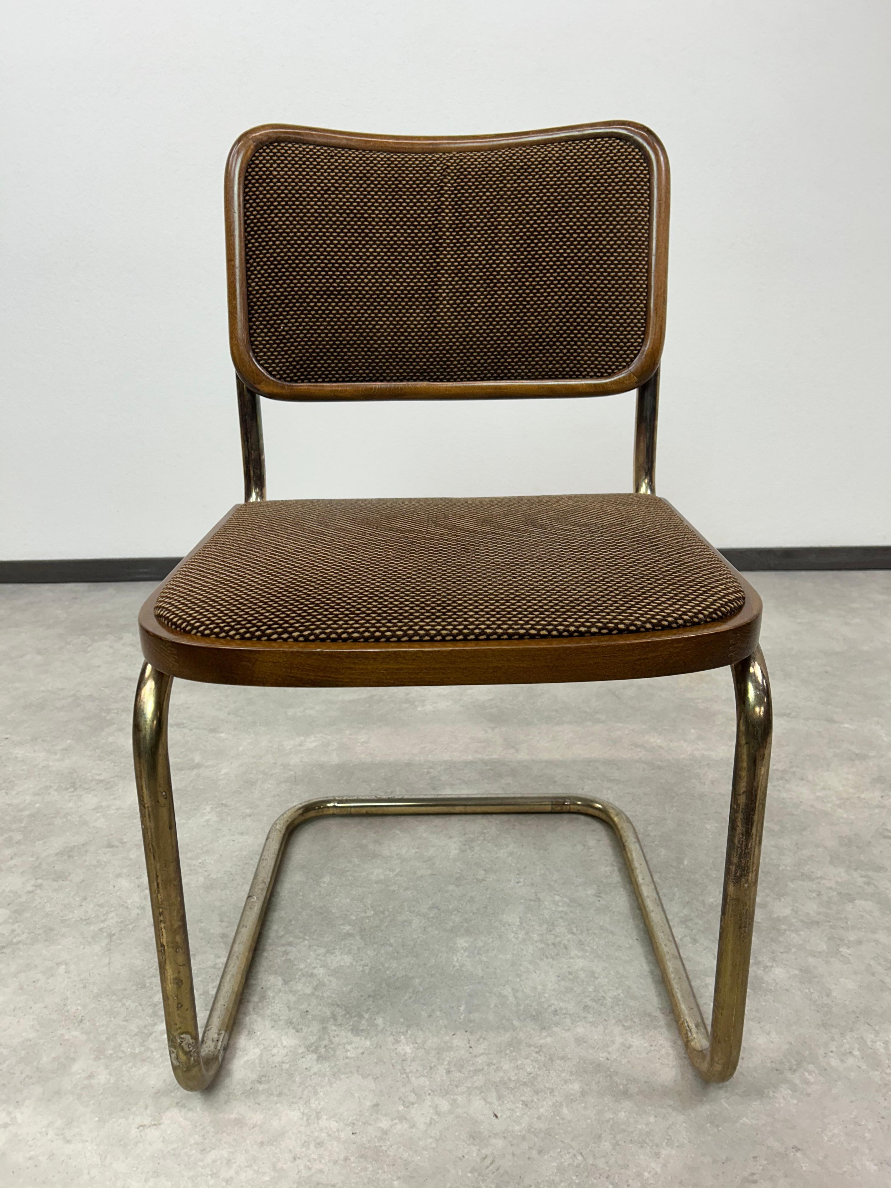 Bauhaus dining chairs S32 by Marcel Breuer from around 1960-70s in very nice origina condition with signs of use.
