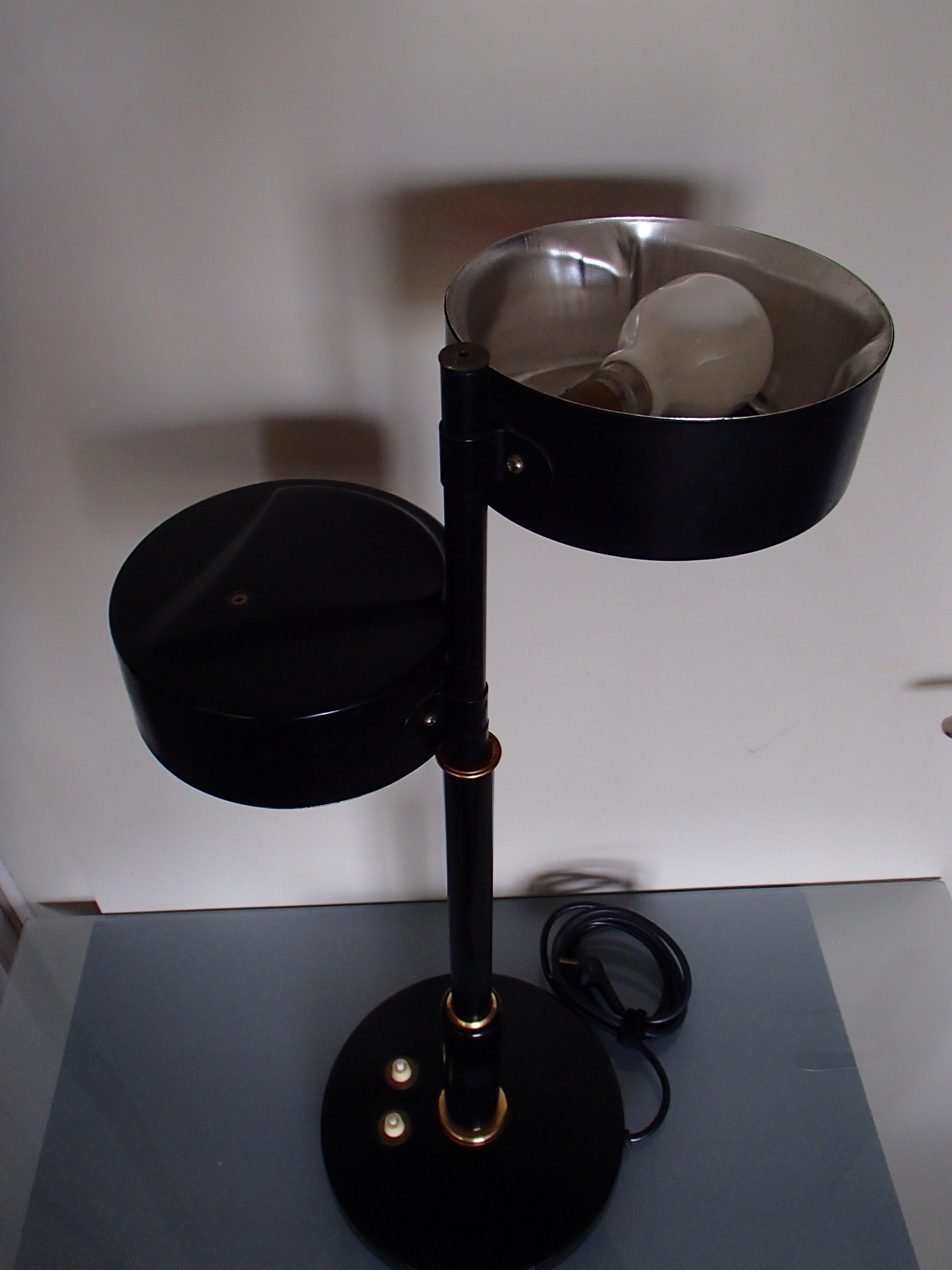 Bauhaus Double Light Black Table Lamp 5