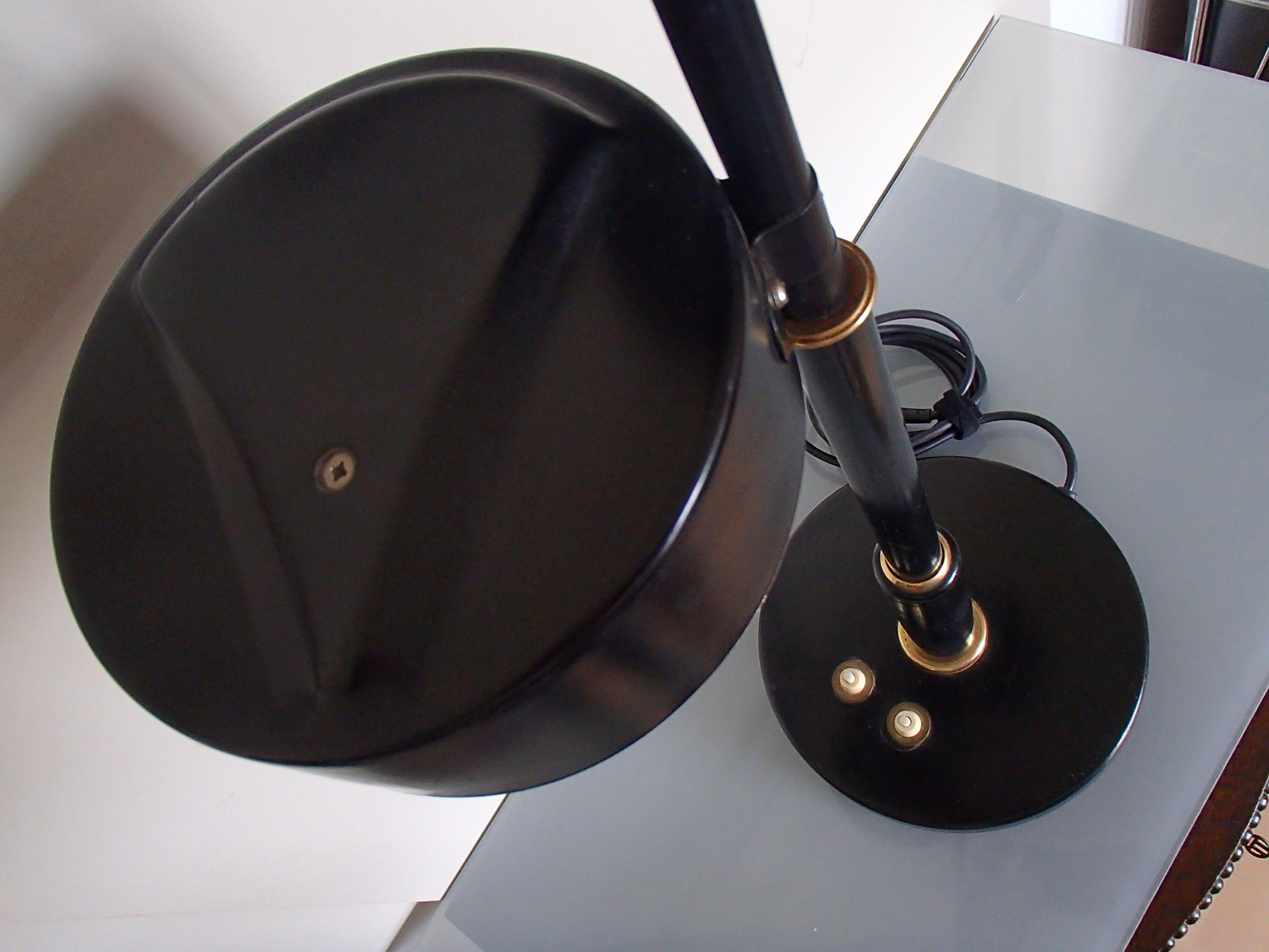 Bauhaus Double Light Black Table Lamp 7