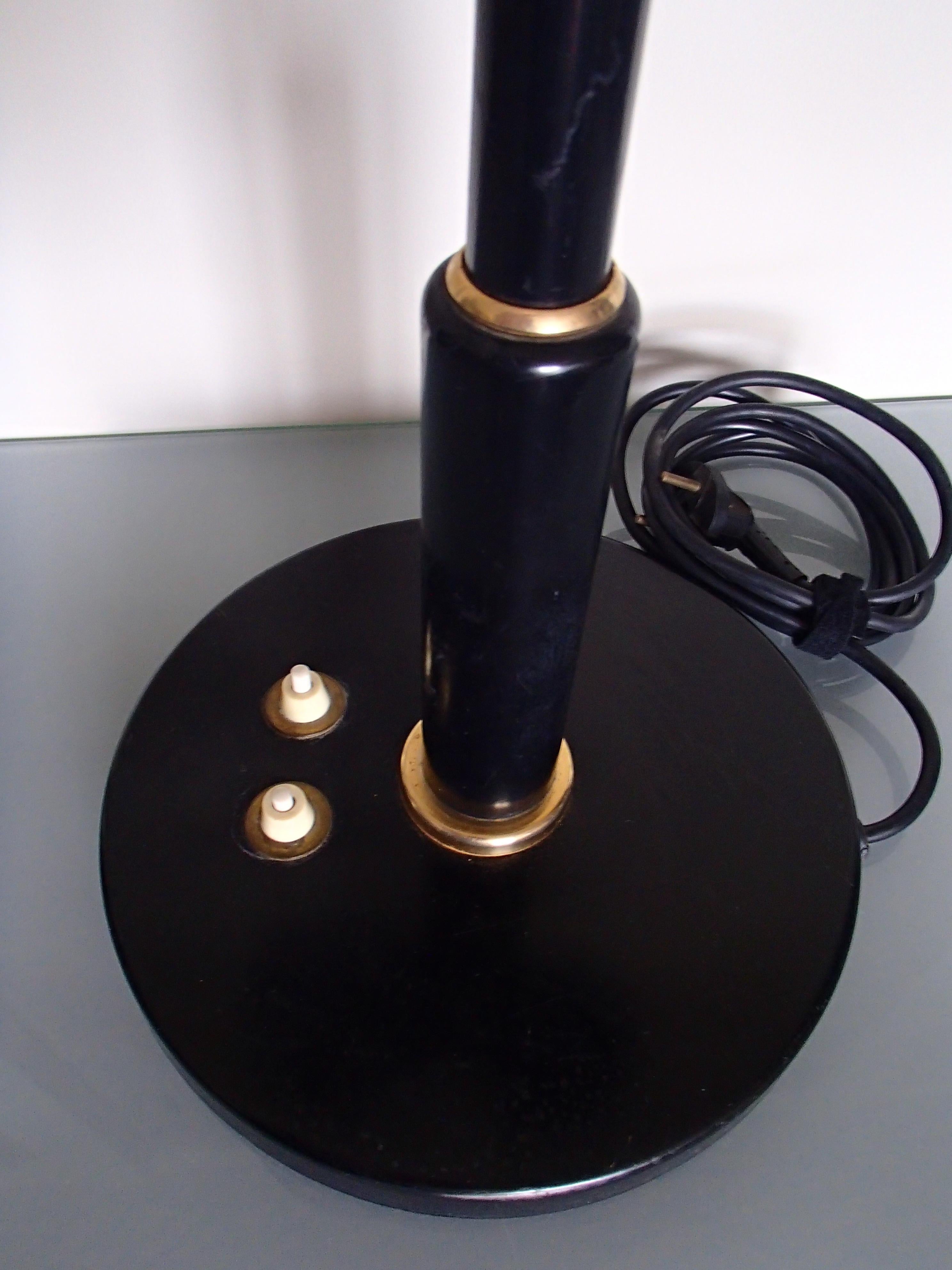Bauhaus Double Light Black Table Lamp 10