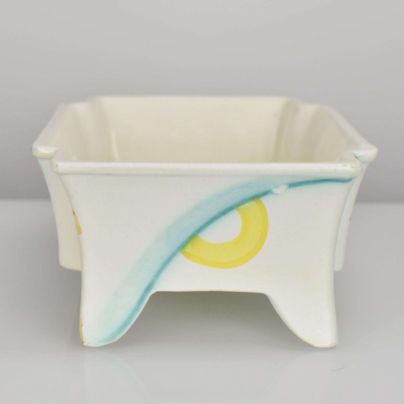 Peint à la main Jardinière Bonsaï d'époque Bauhaus d'Eva Zeisel Schramberg Art Déco Avantgarde en vente