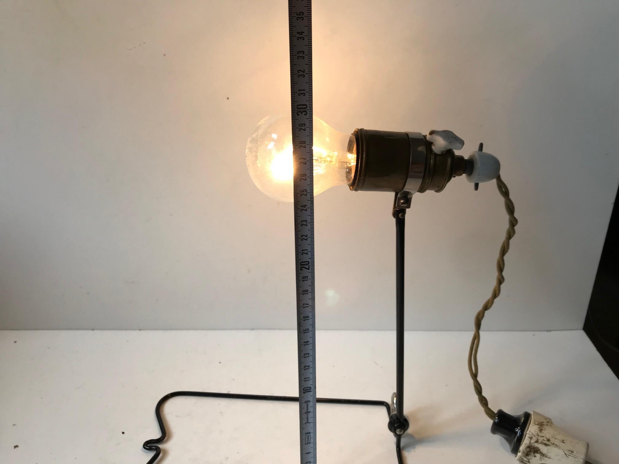 Bauhaus Era Garage, Workshop Wall or Table Lamp by Besiva, Germany 1930s For Sale 4