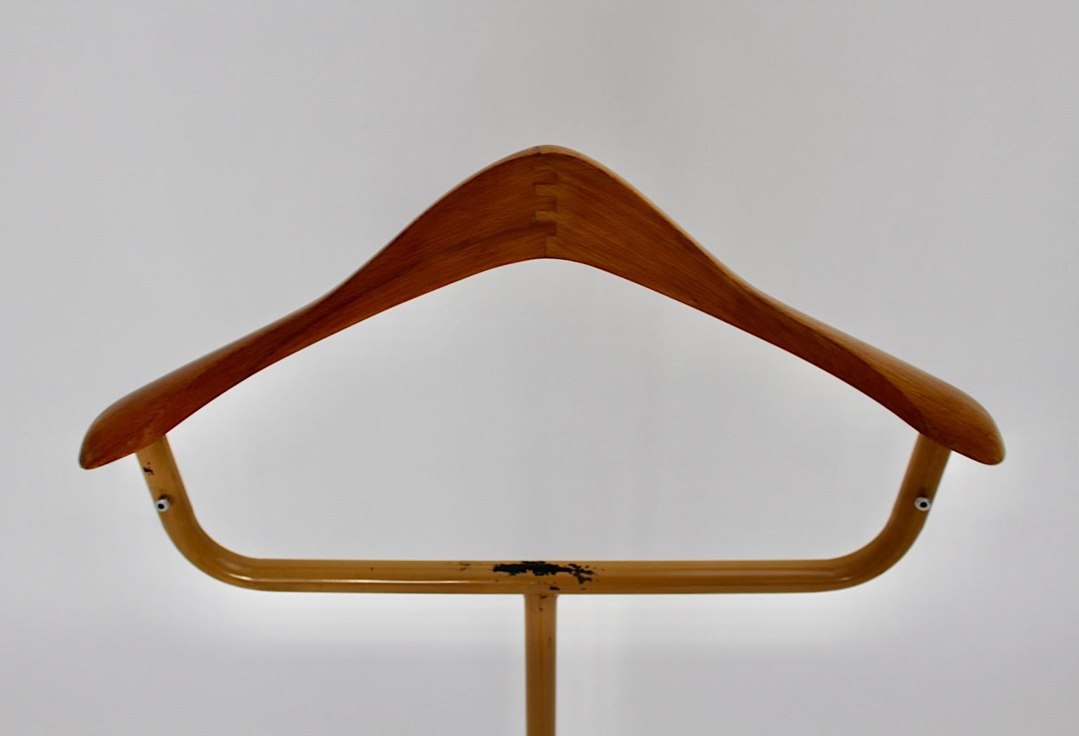Porte-manteaux en hêtre vintage Art Déco allemand de l'époque Bauhaus, années 1930, Allemagne en vente 5