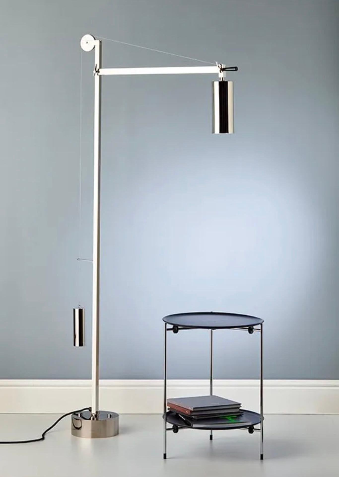 German Bauhaus Floor Lamp BH 23 by Tecnolumen For Sale