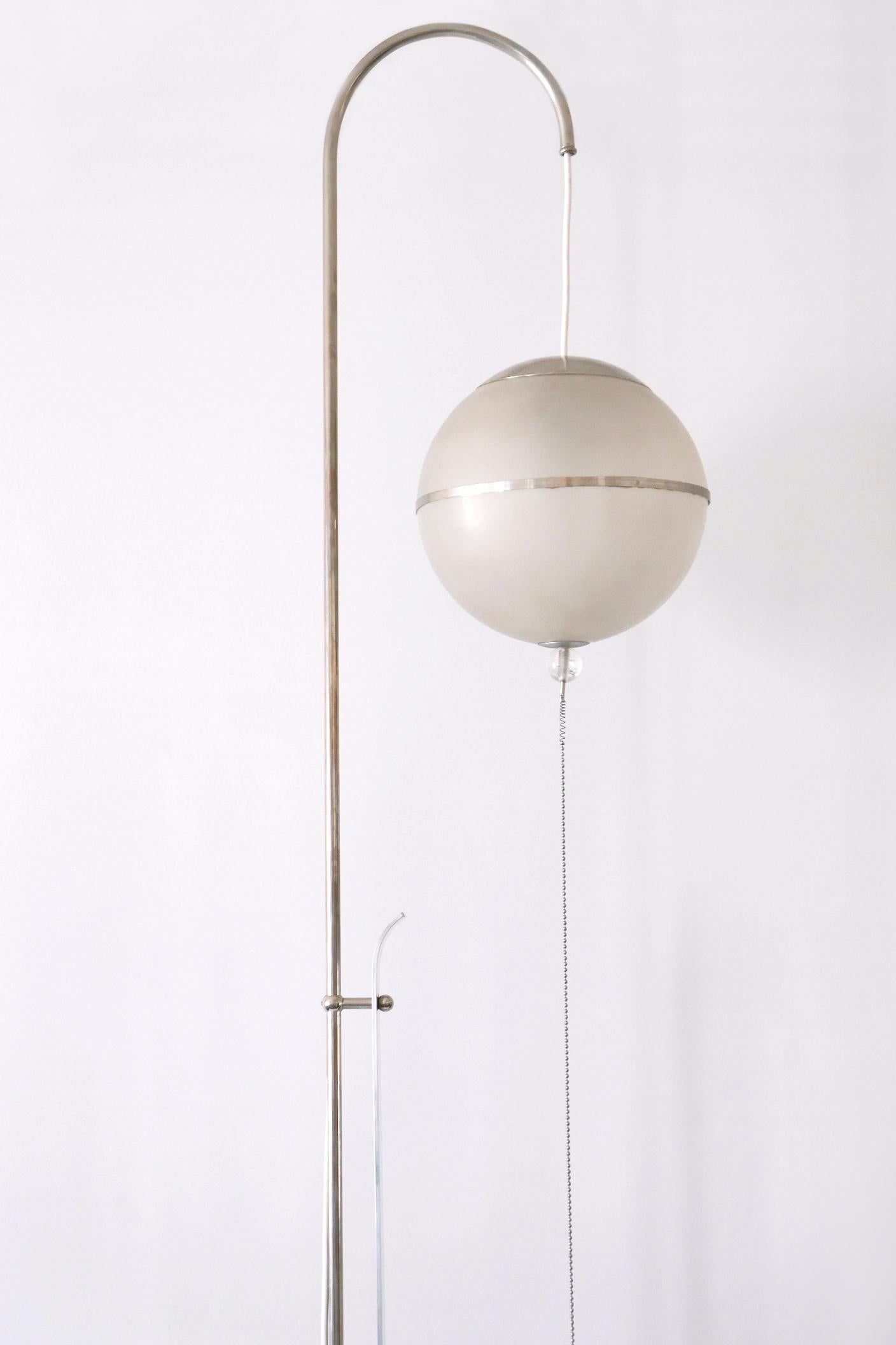 Bauhaus Floor Lamp by Karl Trabert for Schanzenbach & Co 1930s Germany For Sale 6