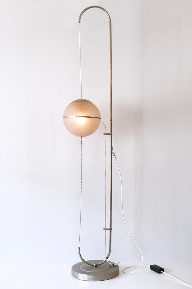 Bauhaus Floor Lamp by Karl Trabert for Schanzenbach and Co 1930s