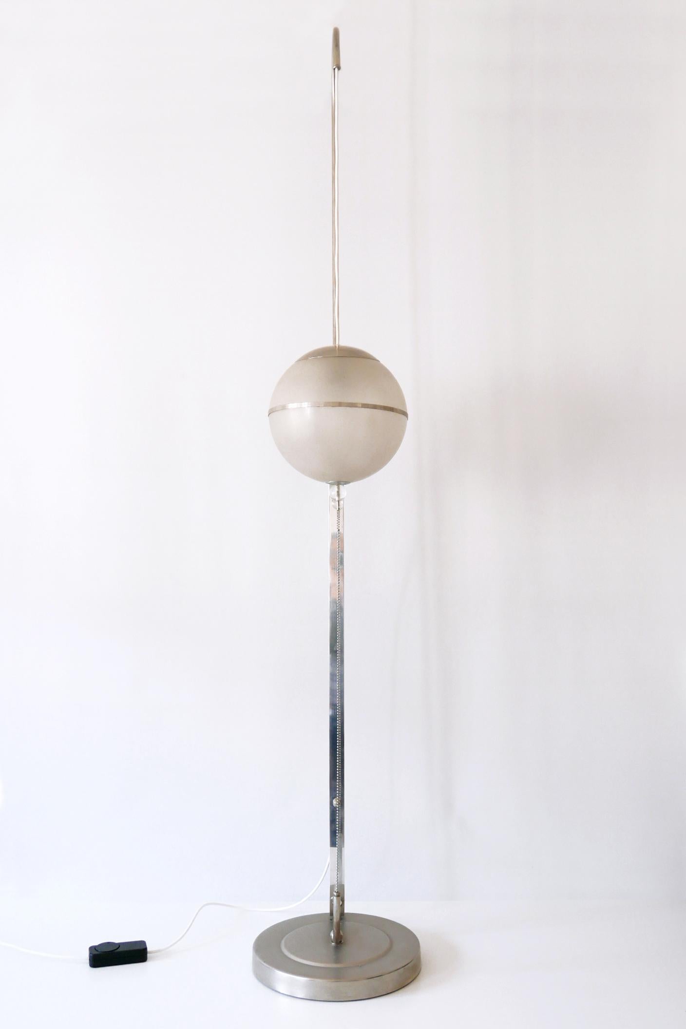 Bauhaus Floor Lamp by Karl Trabert for Schanzenbach & Co 1930s Germany For Sale 1