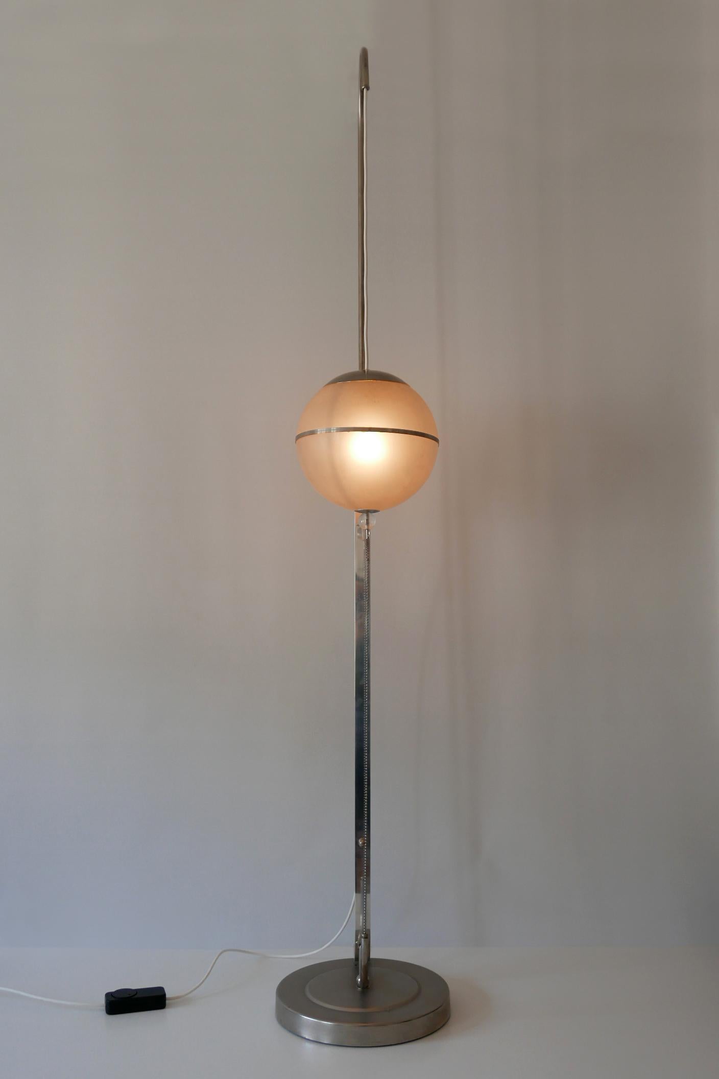 Lampadaire Bauhaus de Karl Trabert pour Schanzenbach & Co 1930s Allemagne en vente 2