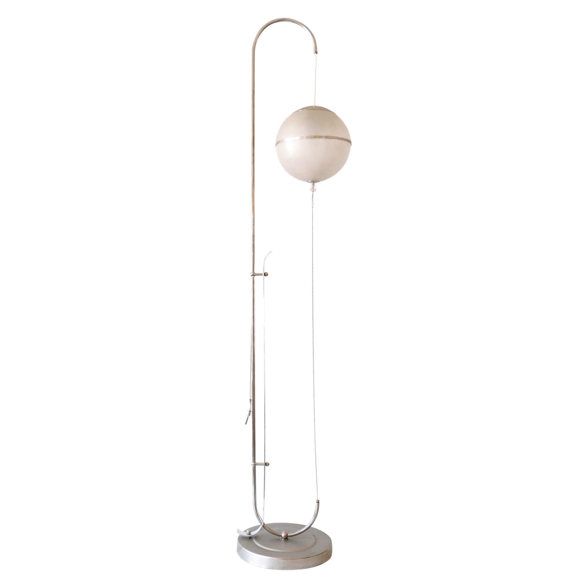 Lampada da terra Bauhaus di Karl Trabert per Schanzenbach & Co 1930 Germania