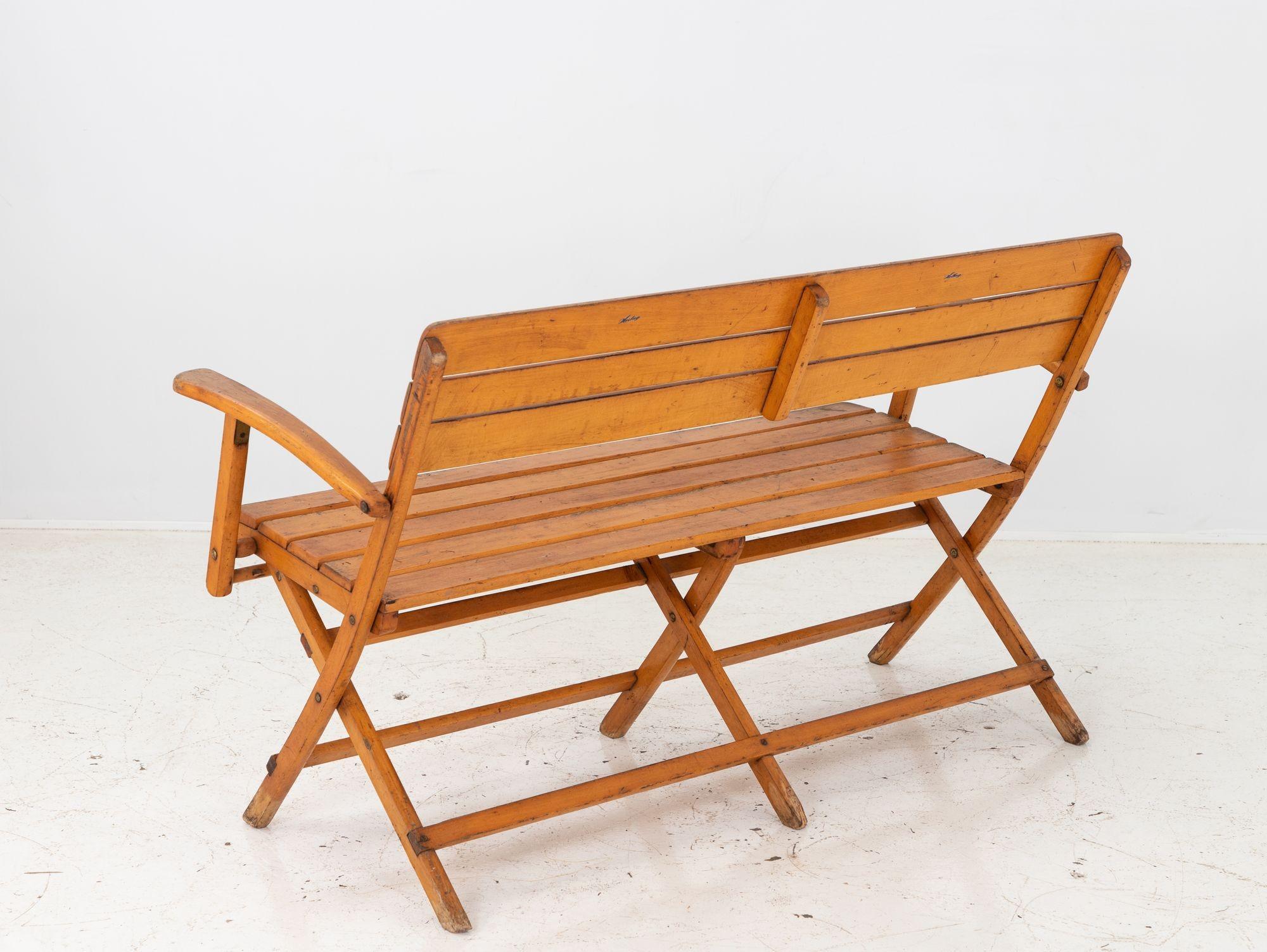 Mid-20th Century Bauhaus Folding Bench For Sale