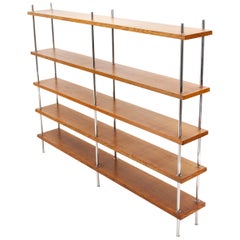 Bauhaus Freestanding Oak Bookcase