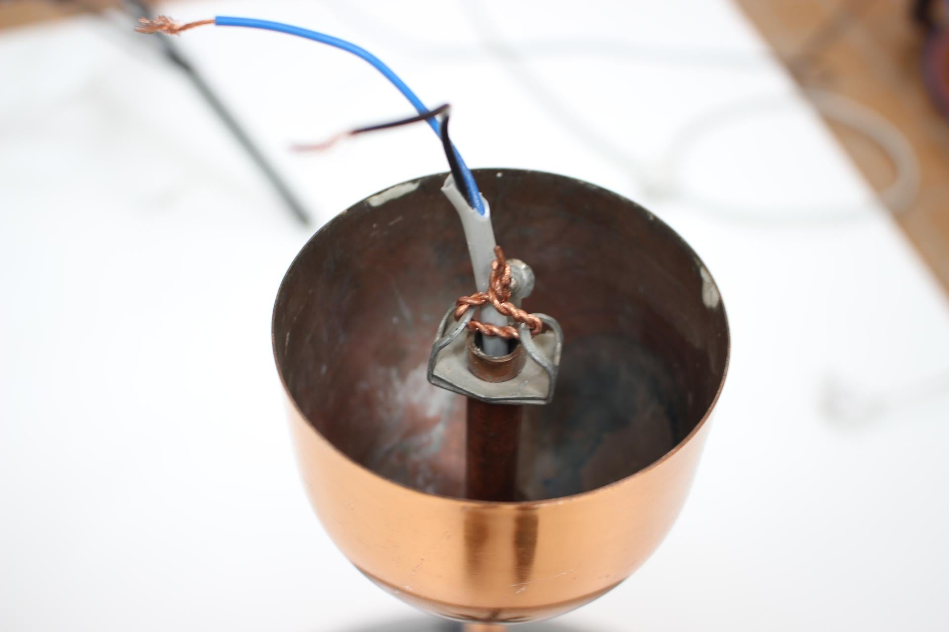 Bauhaus / Functionalism UFO Pendant by Josef Hurka for Napako, 1940s For Sale 5