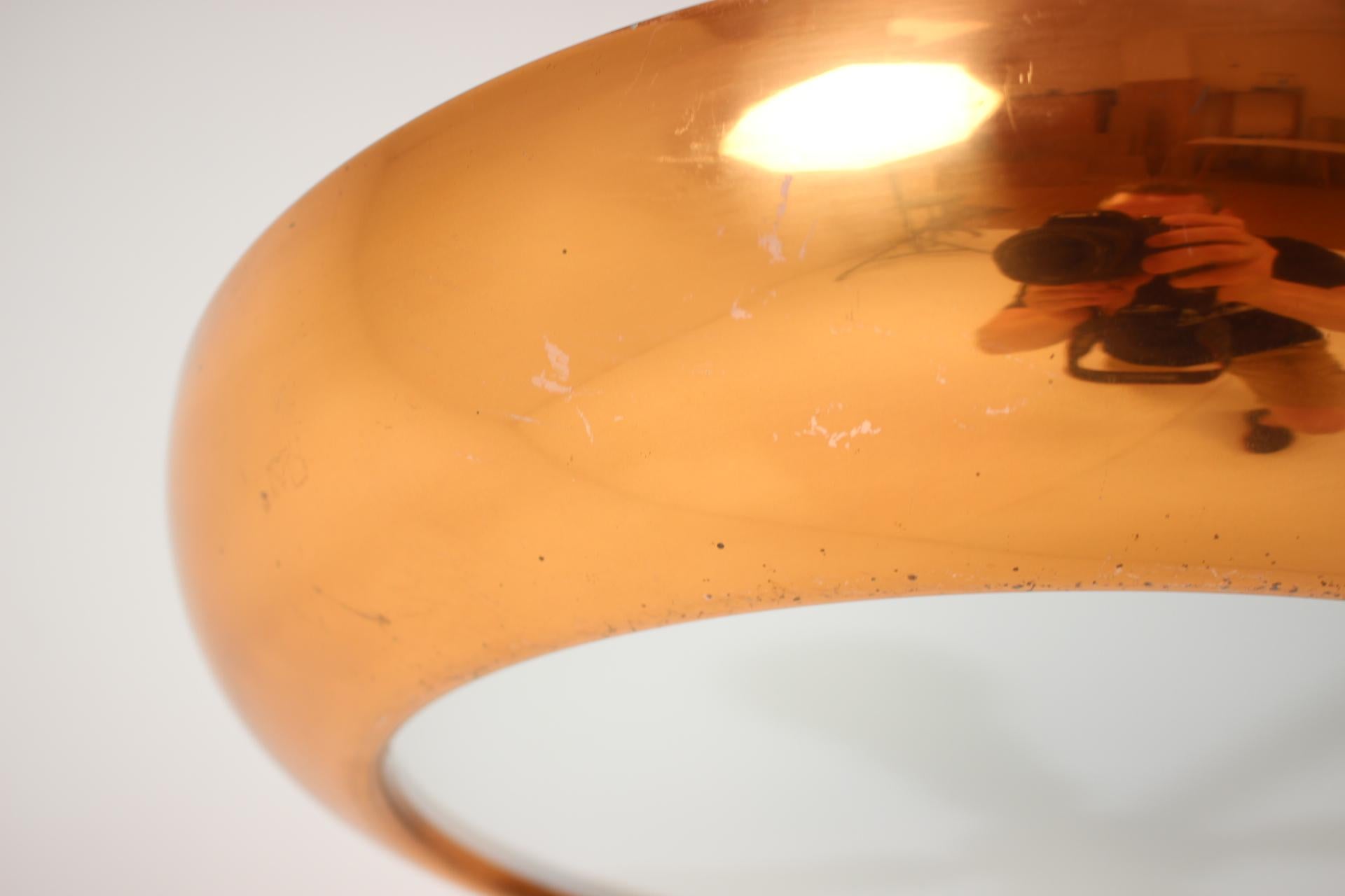Mid-Century Modern Bauhaus / Functionalism UFO Pendant by Josef Hurka for Napako, 1940s For Sale