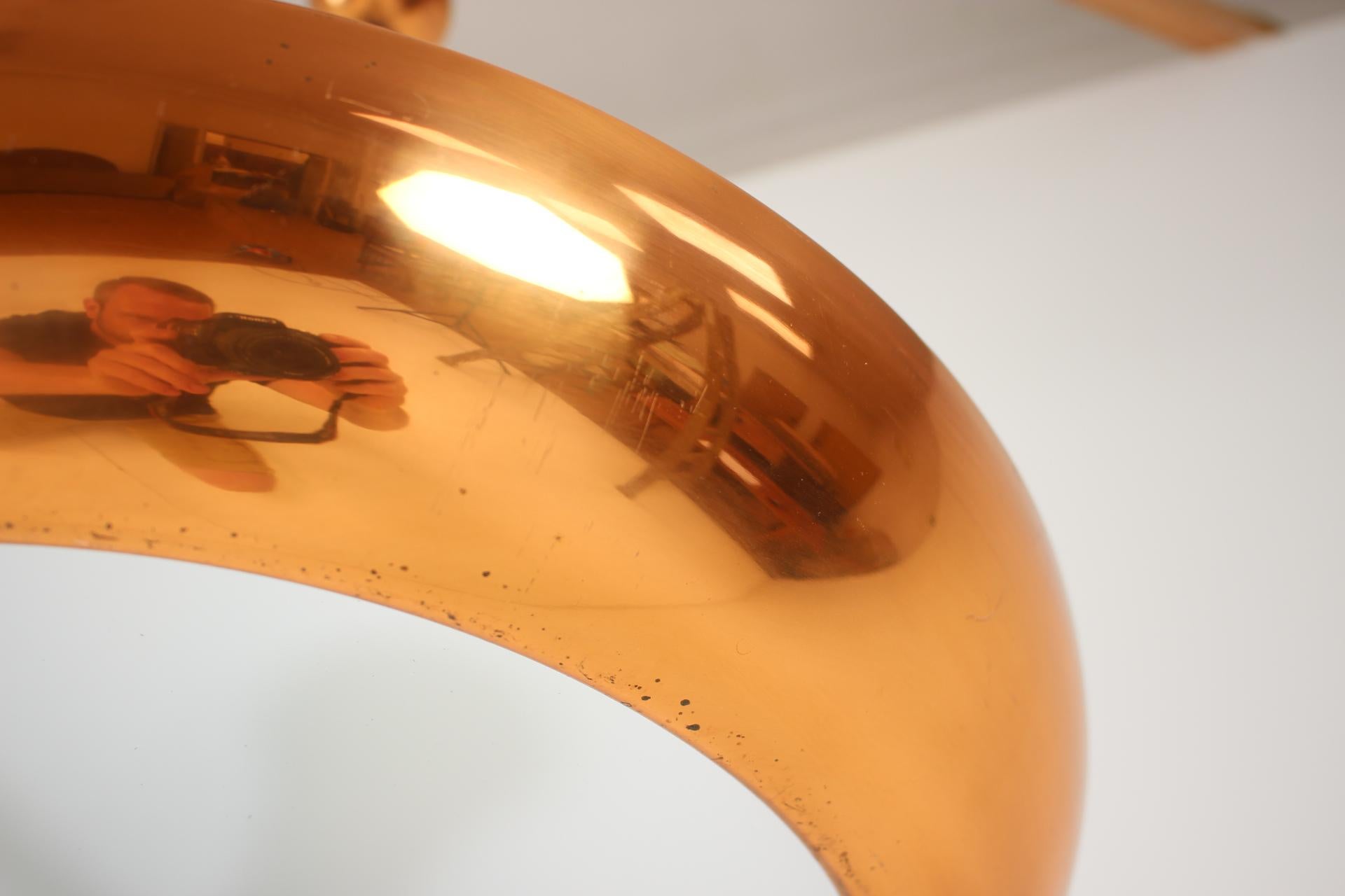 Czech Bauhaus / Functionalism UFO Pendant by Josef Hurka for Napako, 1940s For Sale
