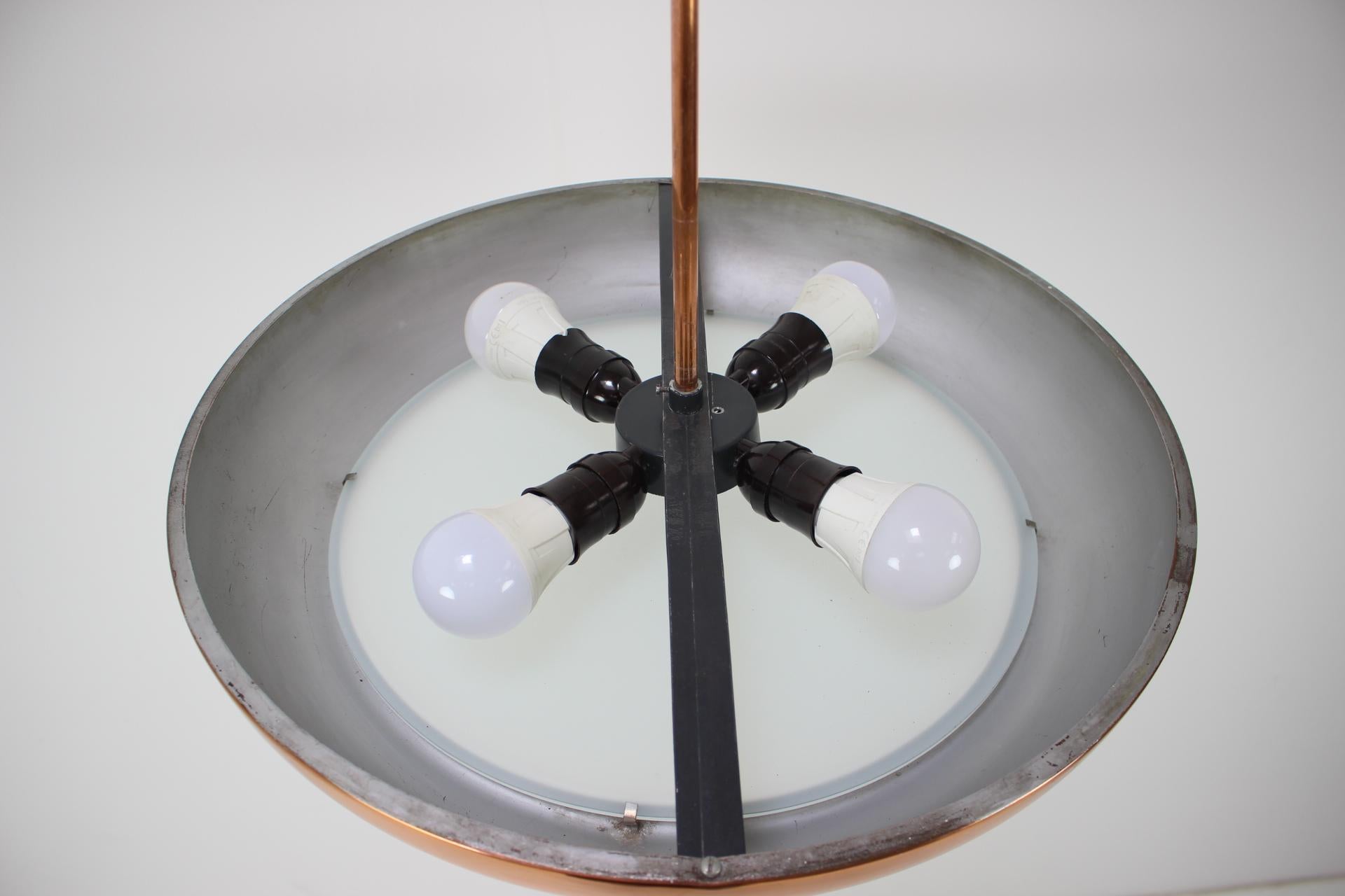 Mid-20th Century Bauhaus / Functionalism UFO Pendant by Josef Hurka for Napako, 1940s For Sale