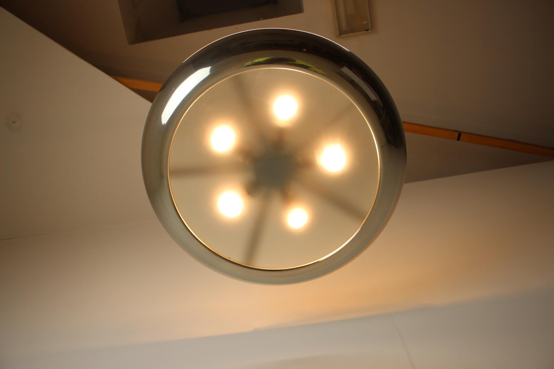 Bauhaus / Functionalist Big Chandelier UFO, 1930s For Sale 1