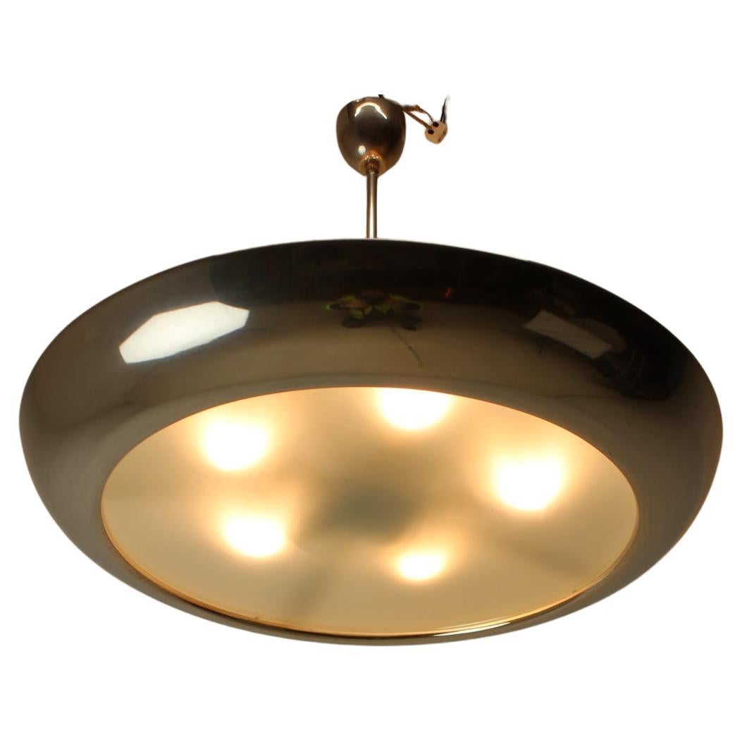 Bauhaus / Functionalist Big Chandelier UFO, 1930s For Sale