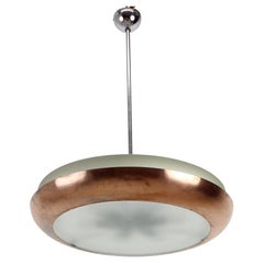 Bauhaus / Functionalist Chandelier UFO, 1930s, Czechoslovakia