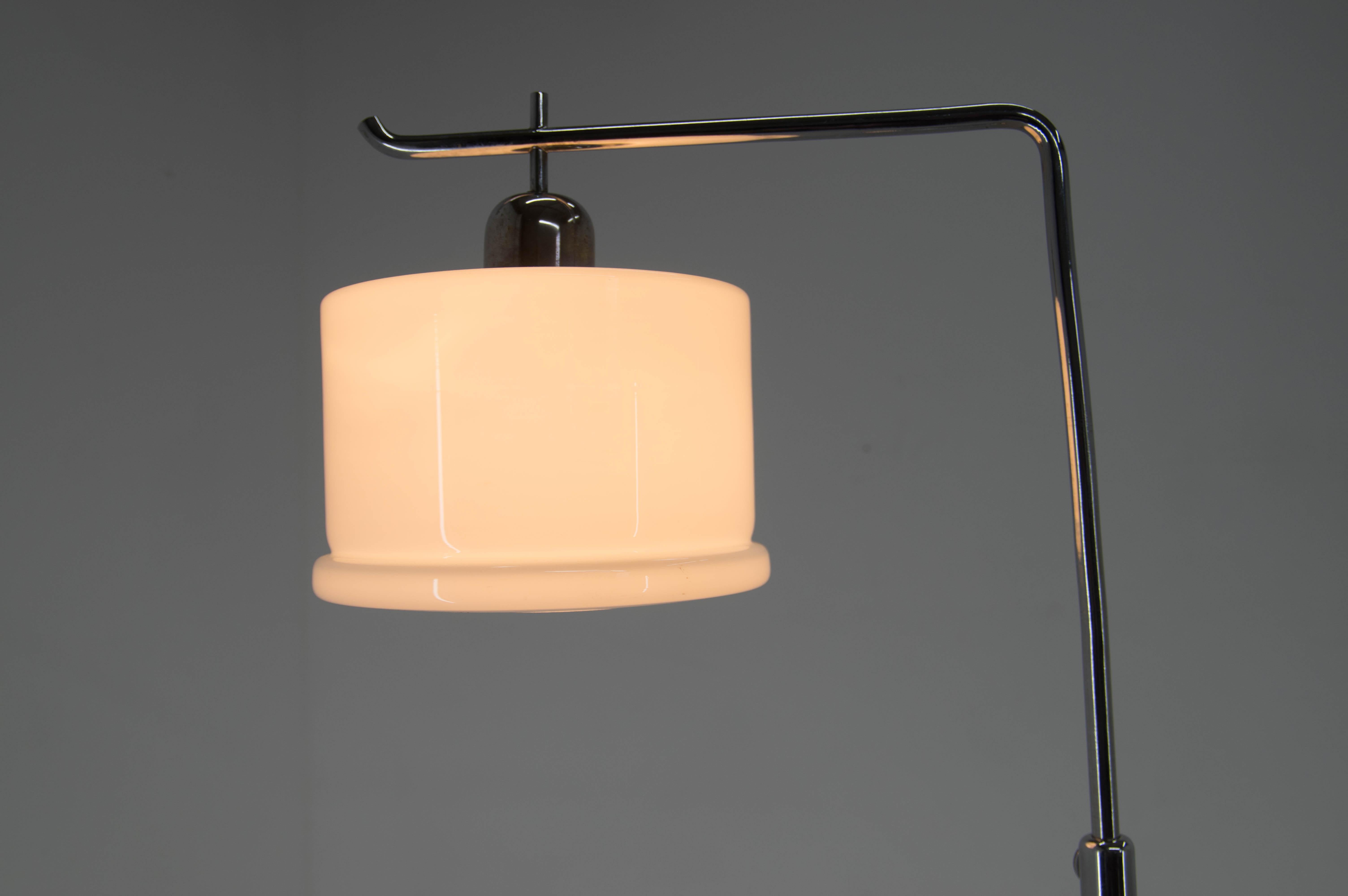 Czech Bauhaus / Functionalist Floor Lamp, 1930s For Sale