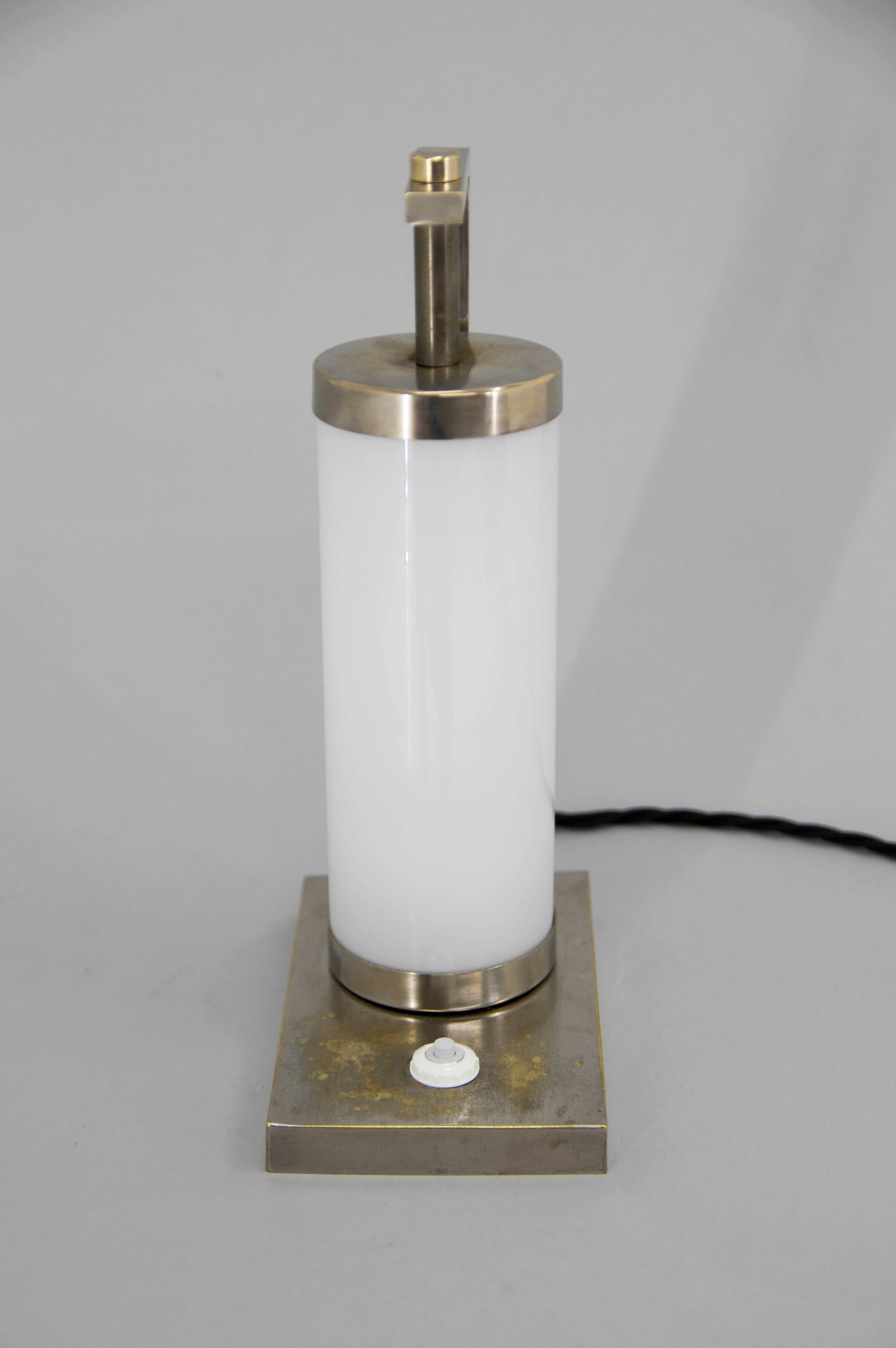 Mid-20th Century Bauhaus / Functionalist Table or Bedside Lamp, 1930s