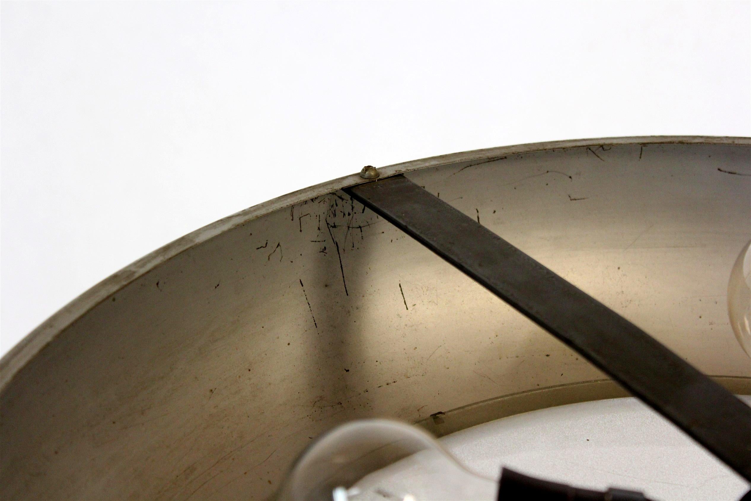 Verre Lampe à suspension Ufo fonctionnelle du Bauhaus de Josef Hurka pour Napako, années 1930 en vente