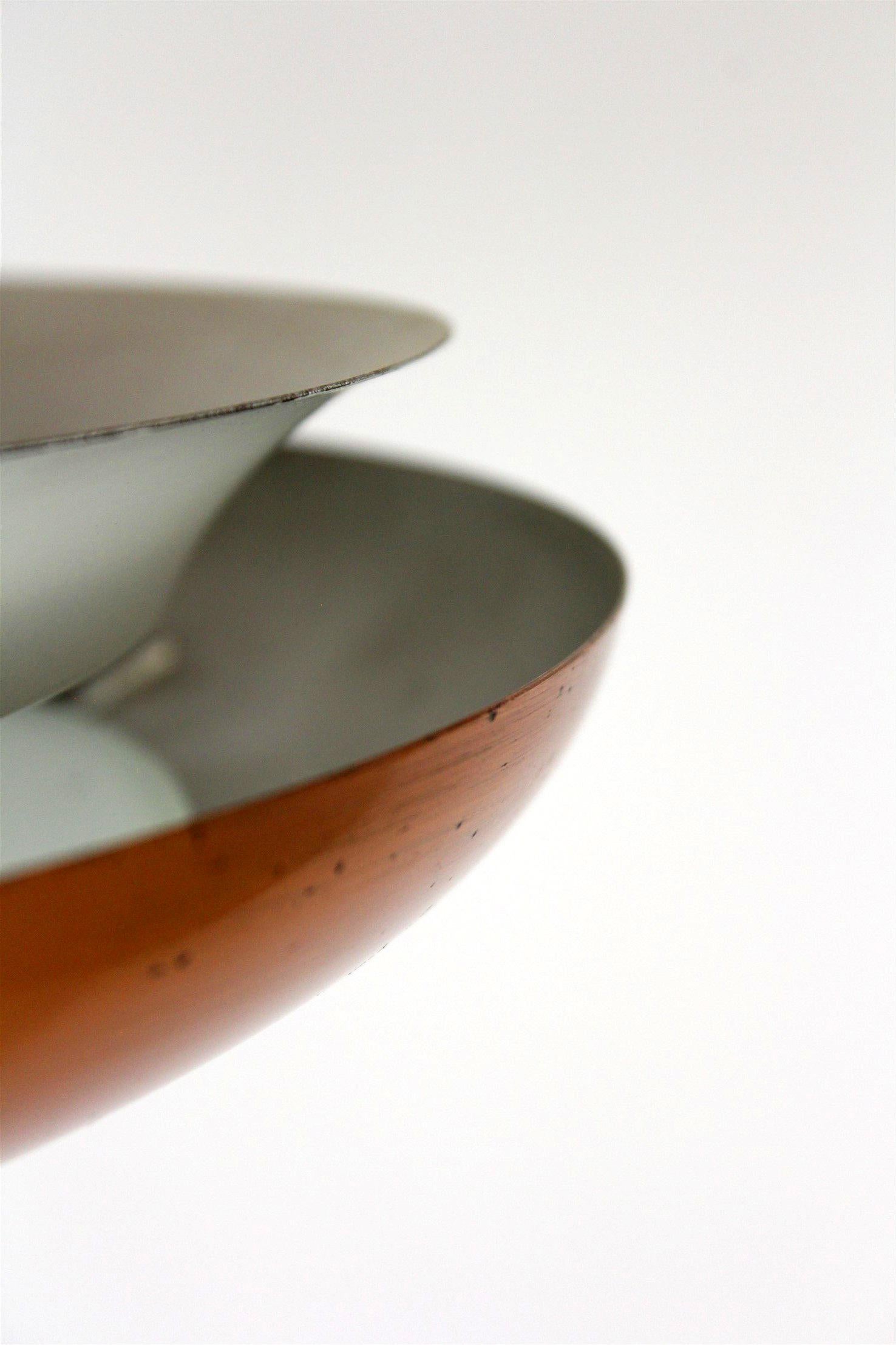 Lampada a sospensione Ufo funzionalista Bauhaus di Josef Hurka per Napako, anni '30 in vendita 2