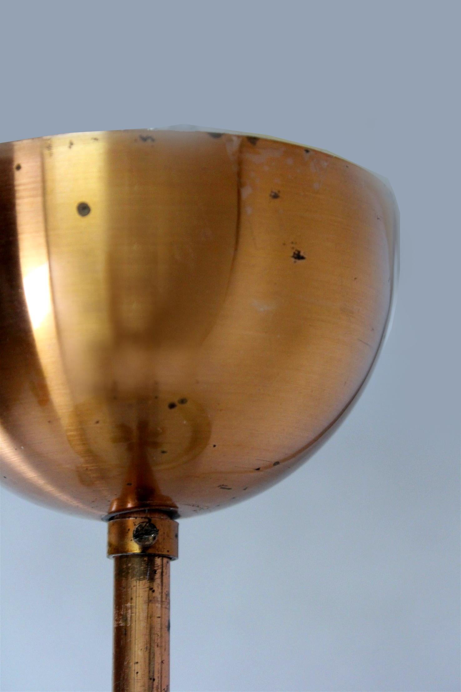 Lampada a sospensione Ufo funzionalista Bauhaus di Josef Hurka per Napako, anni '30 in vendita 4