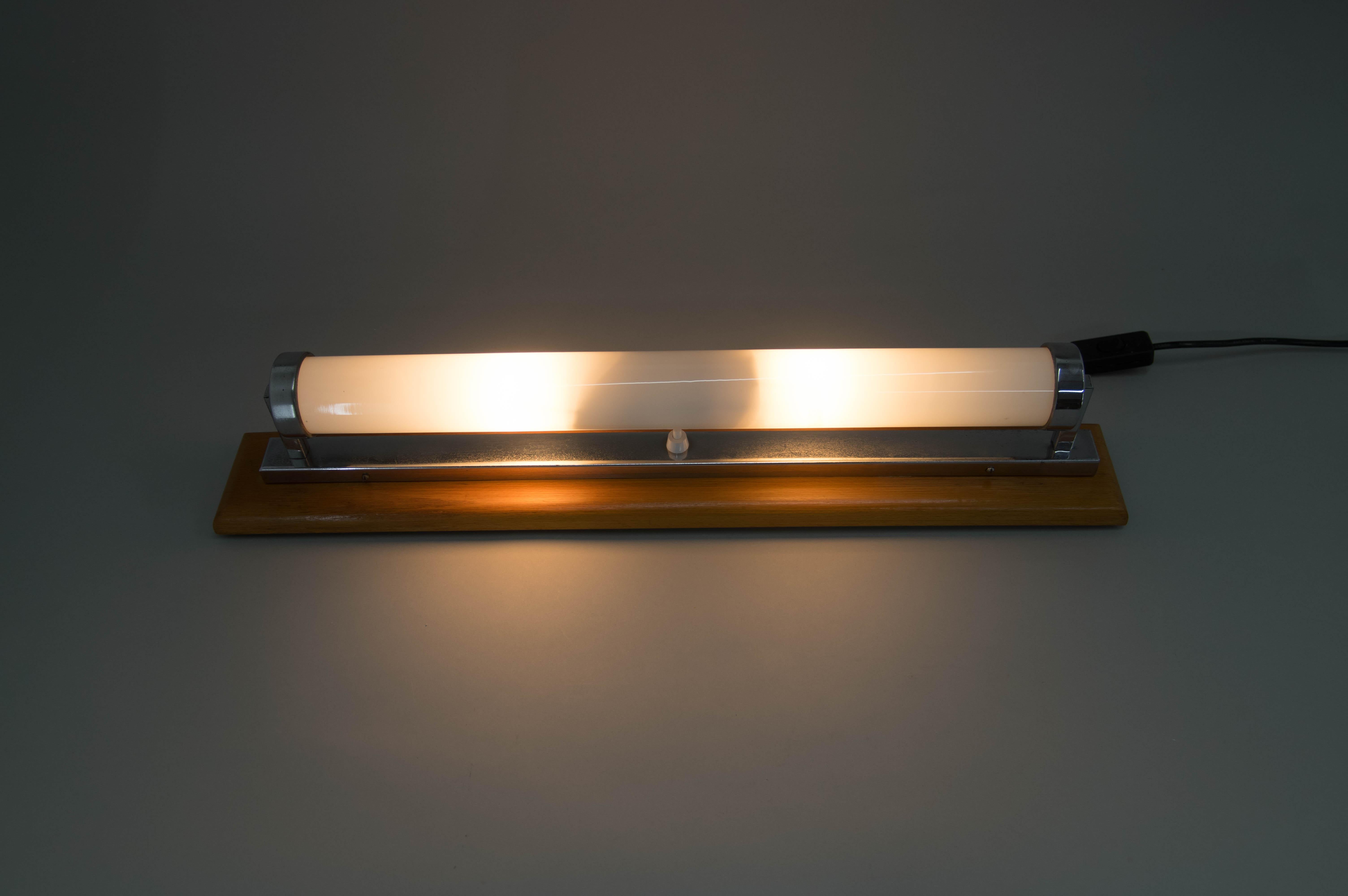 Mid-20th Century Bauhaus/Functionalist Wall Lamp, 1930s, Restored For Sale