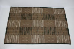 Bauhaus Geometric Carpet/Rug, circa 1940s / Czechoslovakia