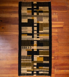 Bauhaus Geometric Flat-Weave Rug
