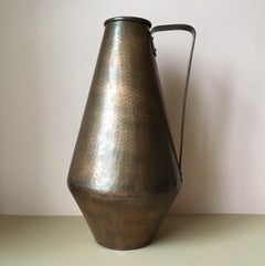 Bauhaus German Large Copper Jug/Vase from Eugen Zint