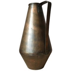 Vintage Bauhaus German Large Copper Jug/Vase from Eugen Zint