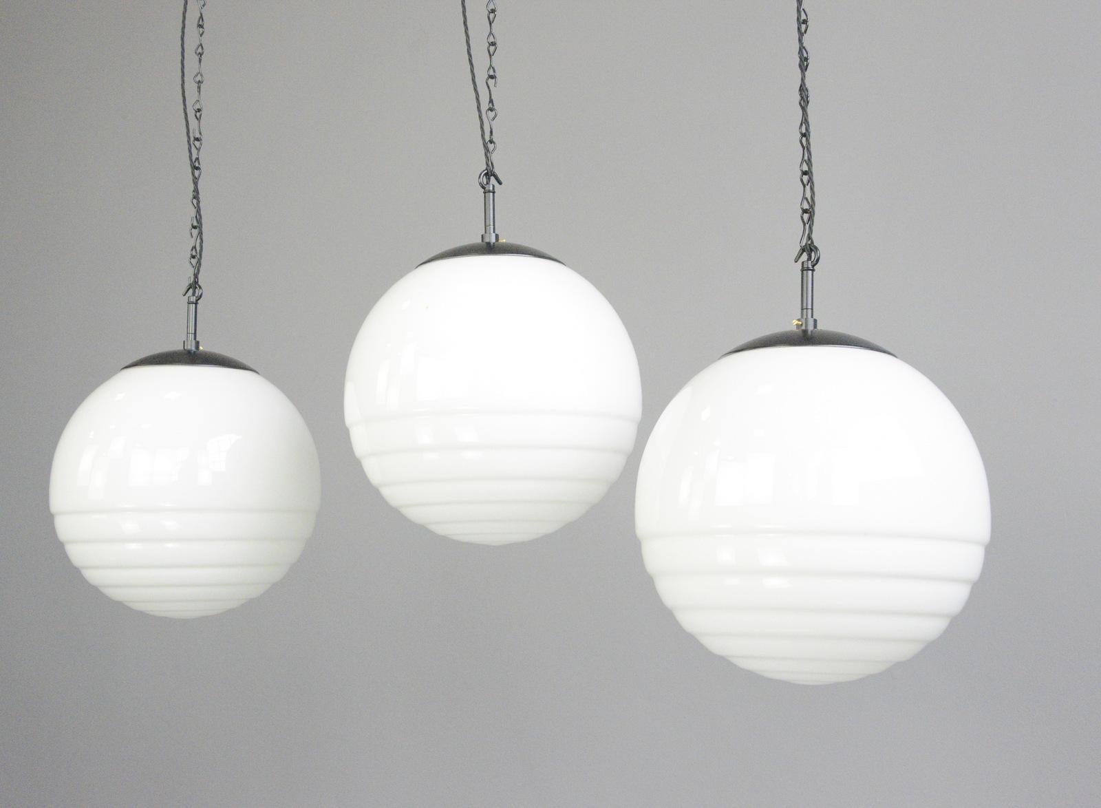 German Bauhaus Globe Light by August Walther and Sohne, Circa 1930s