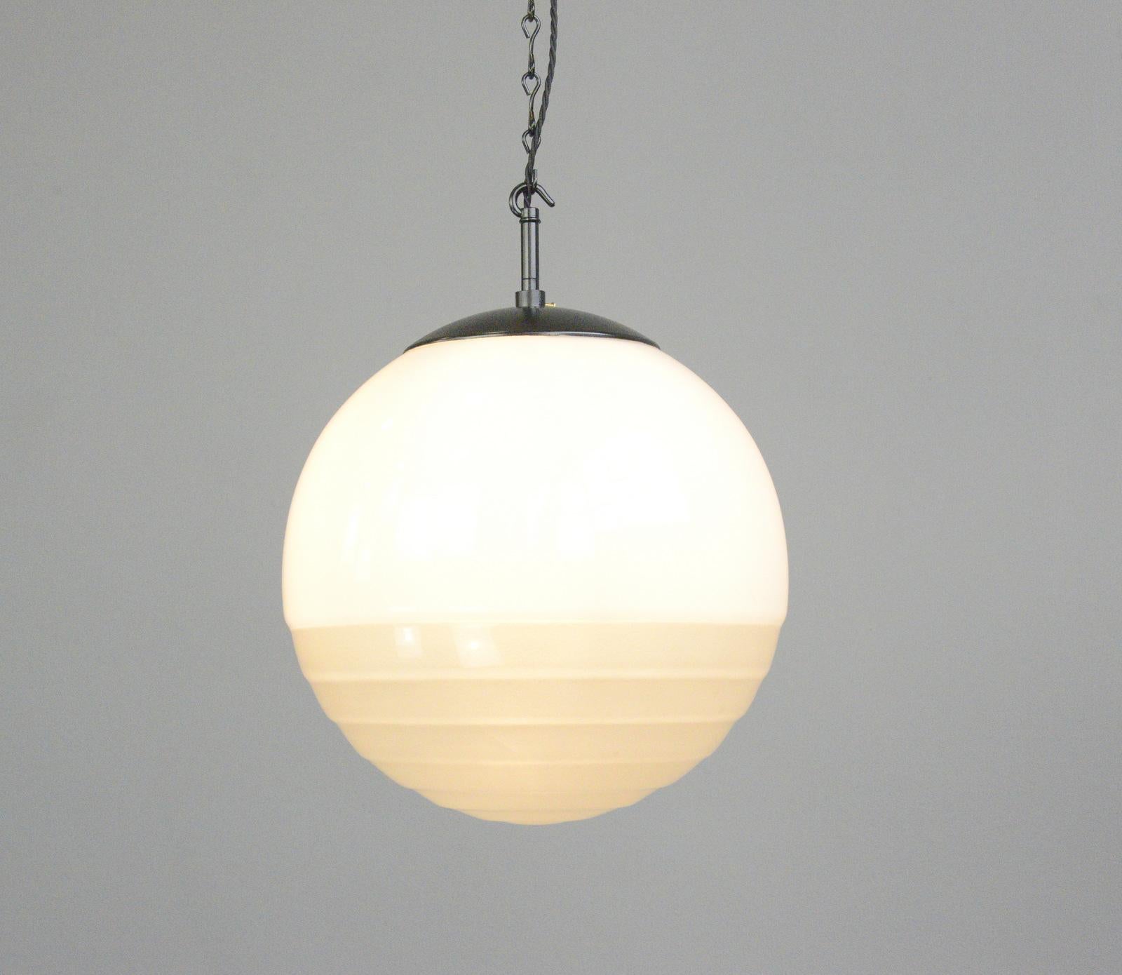 German Bauhaus Globe Light by August Walther and Sohne, Circa 1930s