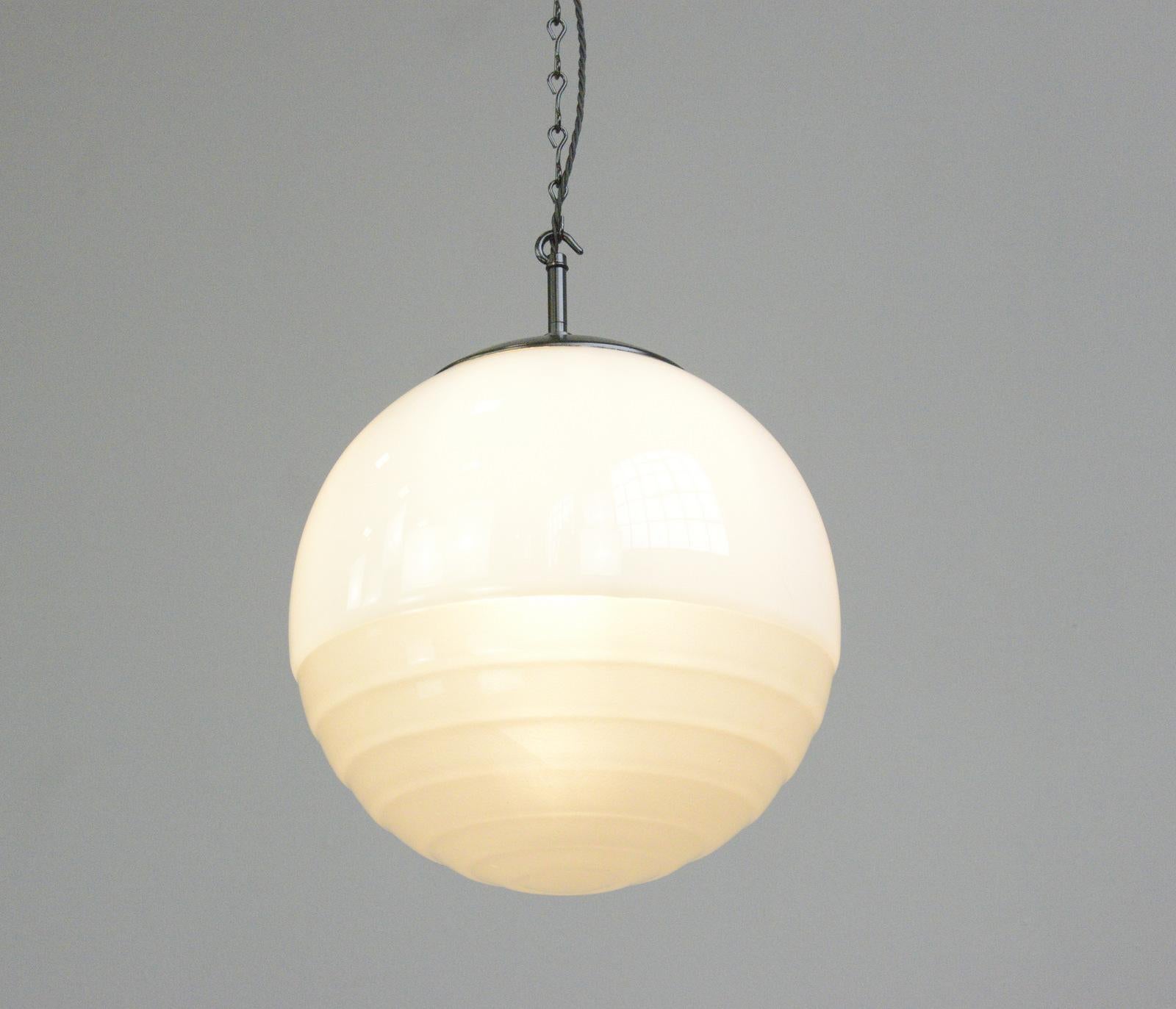 Mid-20th Century Bauhaus Globe Light by August Walther and Sohne, Circa 1930s