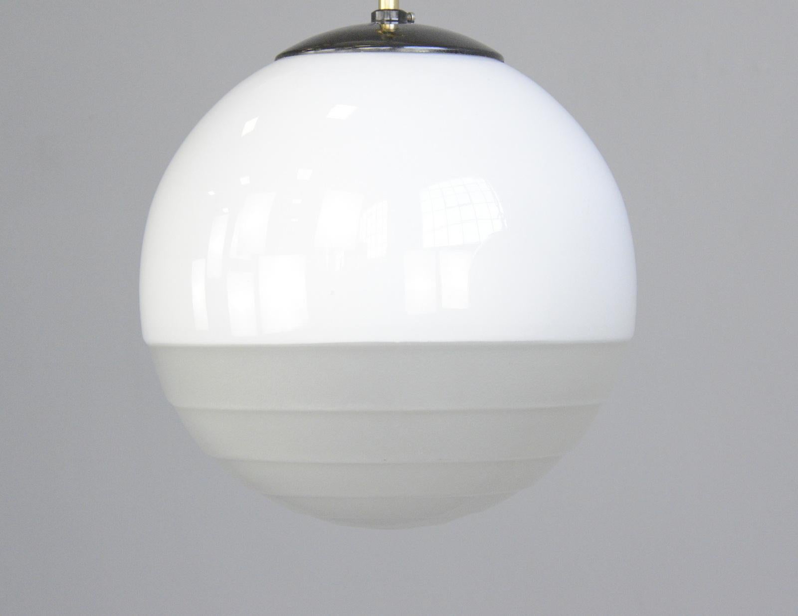 Mid-20th Century Bauhaus Globe Lights by August Walther and Sohne, circa 1930s