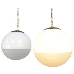 Bauhaus Globe Lights by August Walther and Sohne, circa 1930s