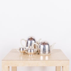 Bauhaus Hutschenreuther Selb Silver-clad Tea and Coffee Set