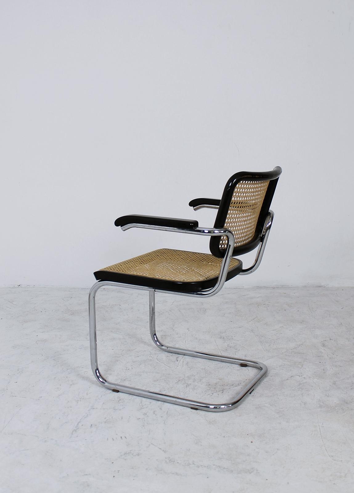 Steel Bauhaus Icon Thonet Cantilever Armchairs Model B64 by Marcel Breuer, 1927 For Sale