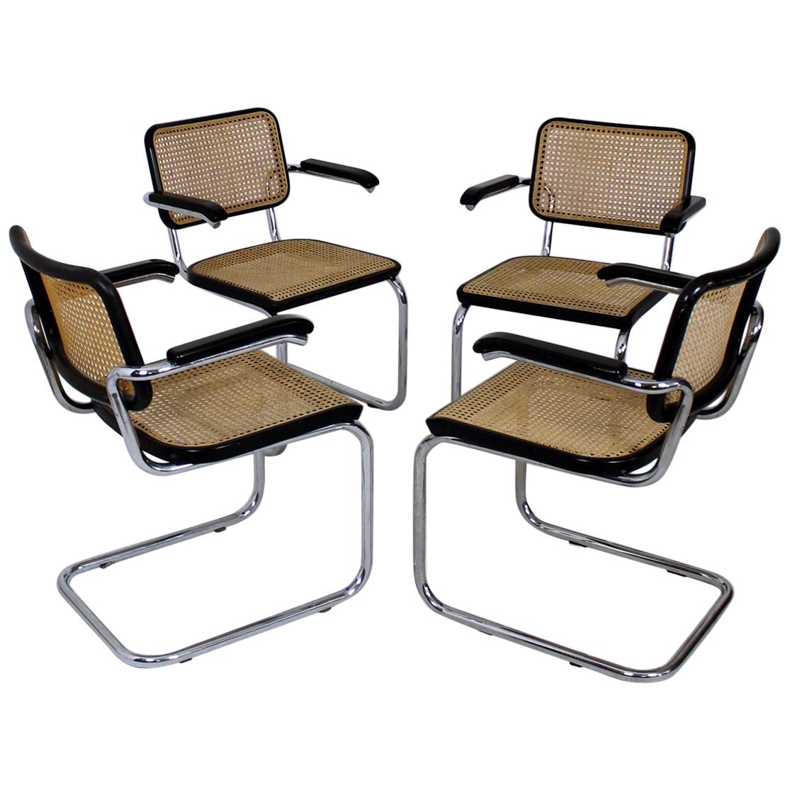 Bauhaus Icon Thonet Cantilever Armchairs Model B64 by Marcel Breuer, 1927 For Sale