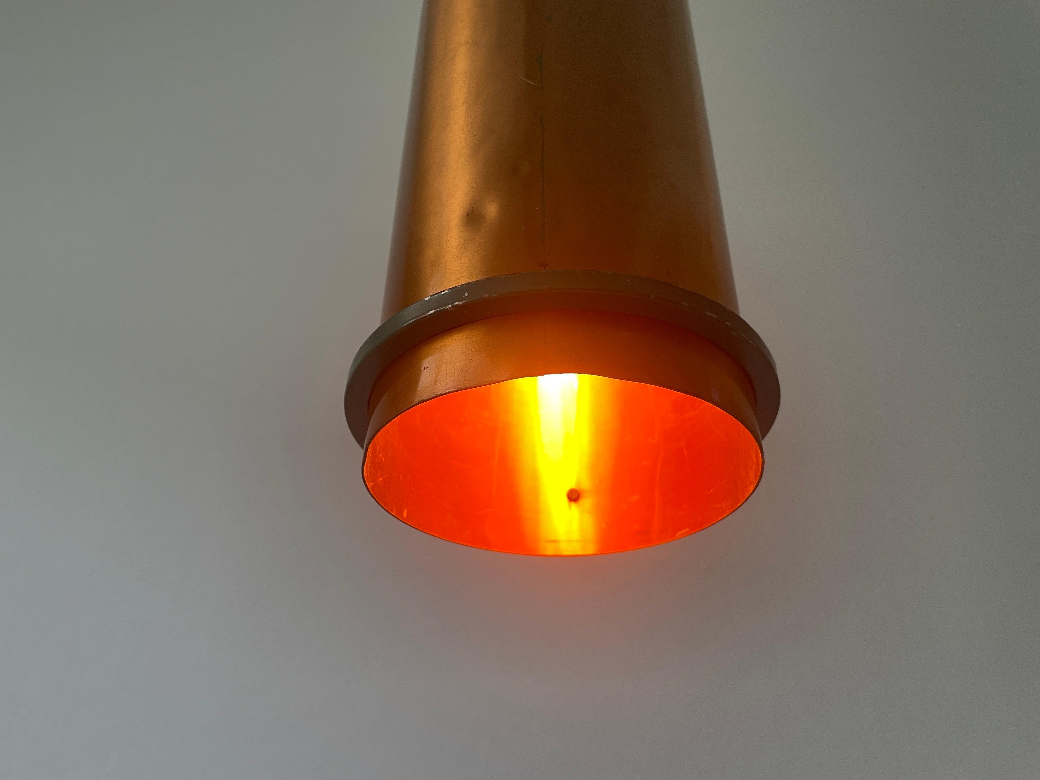 Bauhaus Industrielle Deckenleuchte aus Kupfer und Gussmetall, 1940er Jahre, Deutschland im Angebot 11