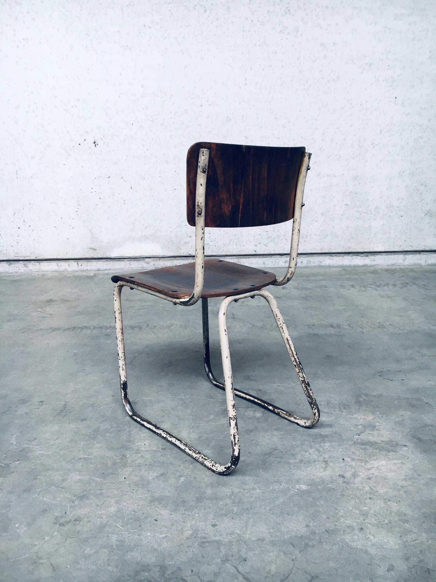 Bauhaus Industrial Design School Chair, Germany 1940's 1