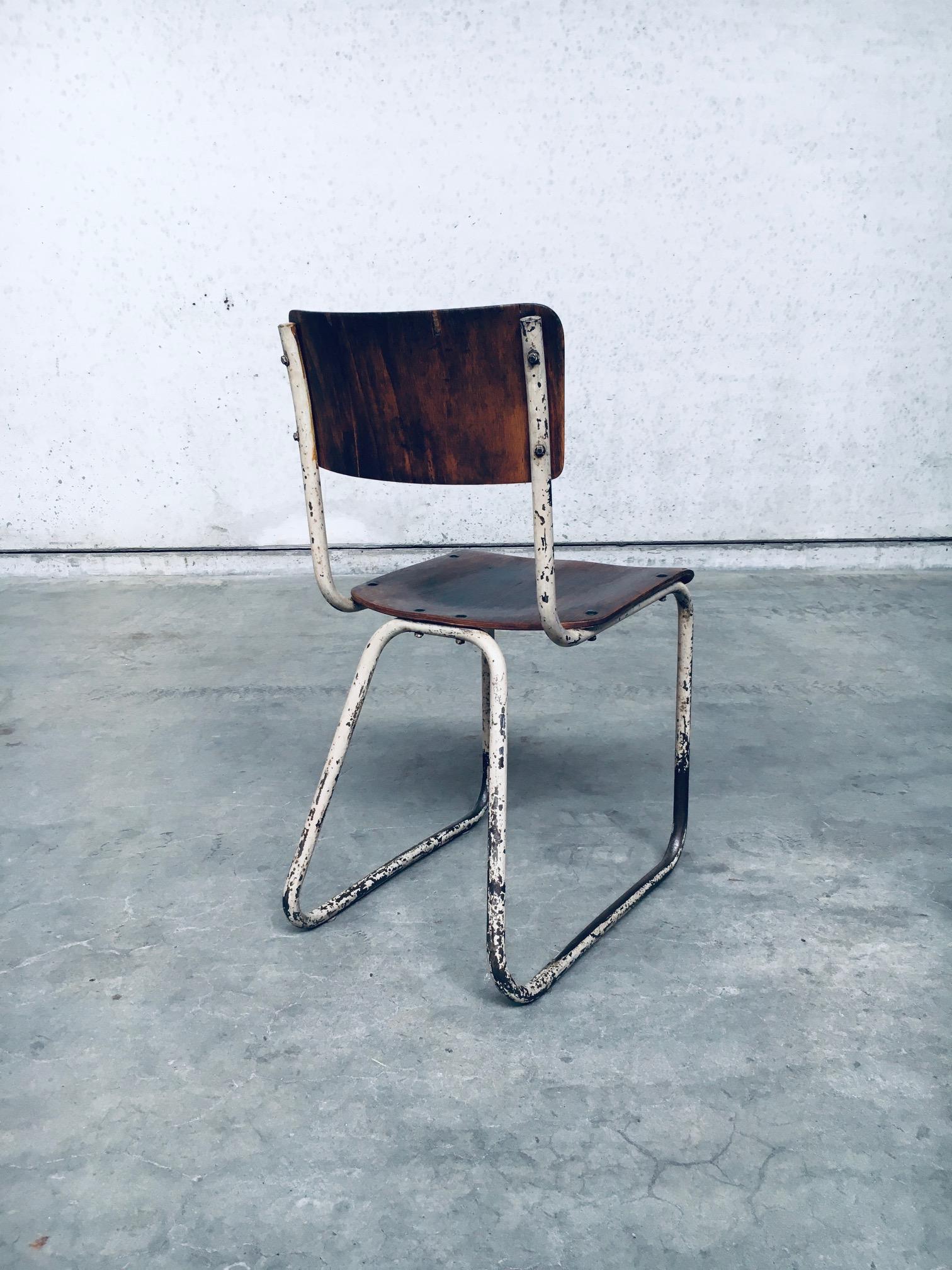 Bauhaus Industrial Design School Chair, Germany 1940's 2